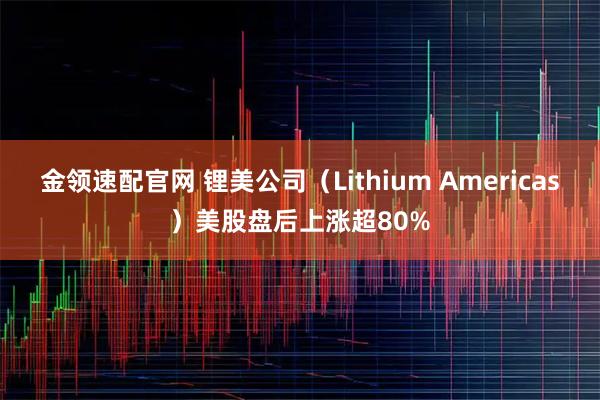 金领速配官网 锂美公司（Lithium Americas）美股盘后上涨超80%