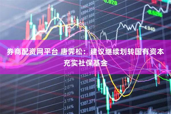 券商配资网平台 唐霁松：建议继续划转国有资本充实社保基金